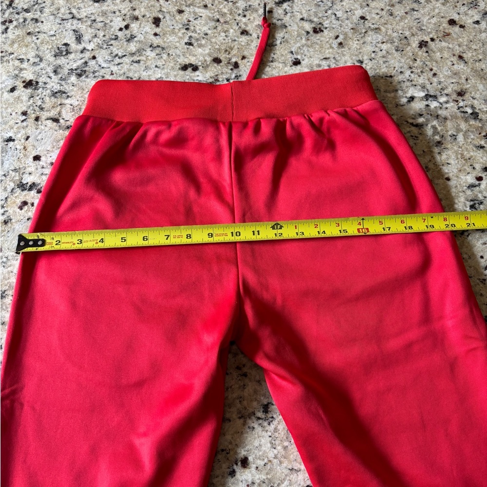 Retro Red and Green Zip-Up Hoodie Pants Track Suit - Picture 14 of 14